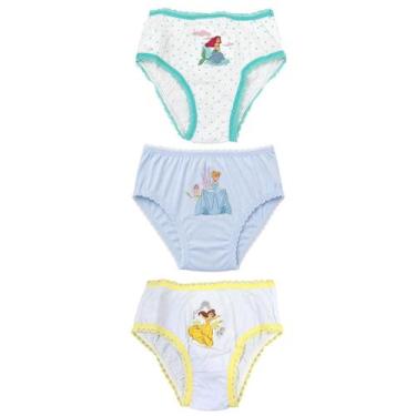 Imagem de Kit 3 Calcinhas Infantil Feminina Menina Criança Macia Lupo Cor:Prince