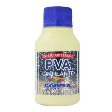 Imagem de Tinta Pva Cintilante 100ml Corfix p/ Mdf Gesso 304 Marfim