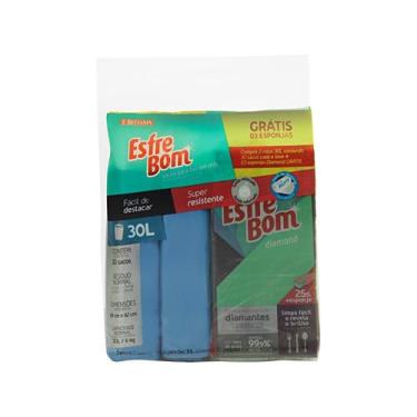 Imagem de Kit Saco de Lixo com Esponja EsfreBom - Sacos para Lixo em Rolo, 2, 30