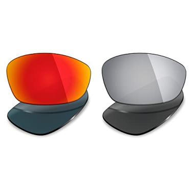 Imagem de 2 pares de lentes polarizadas de substituição da Mryok para óculos de sol Oakley Blender – Opções