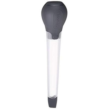 Imagem de Tovolo Baster grande com pontas angulares para torrar peru perfil fino para armazenamento de gavetas, lavável na lava-louças, silicone e plástico sem BPA, transparente