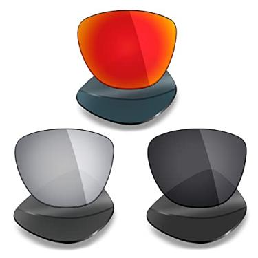 Imagem de 3 pares de lentes polarizadas de substituição Mryok para óculos de sol Oakley Frogskins – Opções