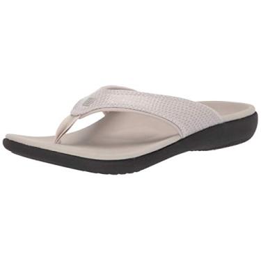 Imagem de Spenco Sandália feminina Yumi 2 Snake Flip-Flop, Lua cinza, 37