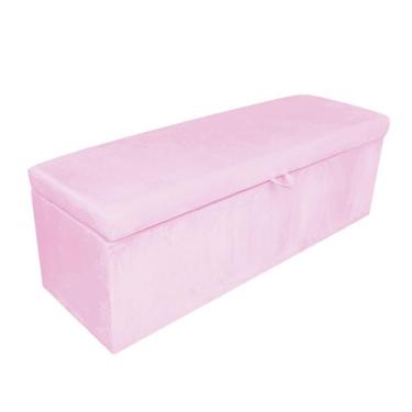 Imagem de Calçadeira Clean 90cm Suede Rosa Bebê D`Rossi