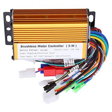 Imagem de Shanrya Controlador elétrico sem escovas de 3 modos, controlador de velocidade de scooter elétrico de 3 modos, fácil instalação para scooters elétricos (36-48V)