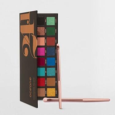 Imagem de OCÉANE Kit de Maquiagem para Olhos: Paleta de Sombras 24.1 Cores + 2 Pincéis (3 Produtos)