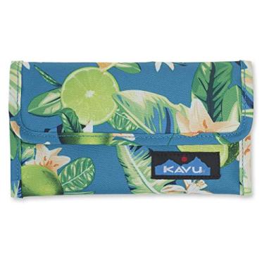 Imagem de KAVU Mondo Spender Carteira de viagem com três dobras, Ocean Citrus, tamanho nico
