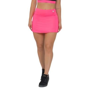 Imagem de Shorts Saia Feminino Fitness Rosa - Manalinda