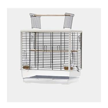Imagem de KIZQYN Gaiolas Papagaio Gaiola de Pássaro Grande Gaiola de Reprodução de Luxo Gaiola de Pássaro Transparente Ornamental Gaiola de Pássaro Portátil Pequeno Tamanho Pássaros Viagem Gaiola de voo (Cor: A)