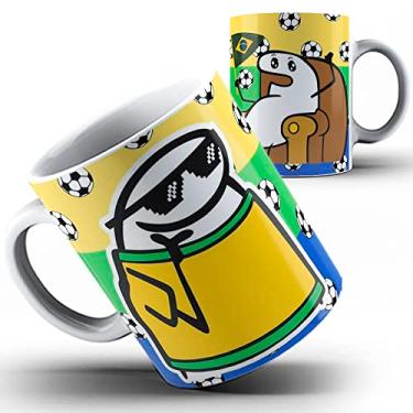 Imagem de Caneca Flork Futebol seleção Brasil copa 1