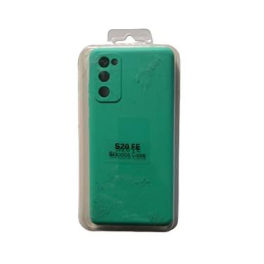 Imagem de Capa Capinha Case Silicone Premium Aveludada Forrada Para Galaxy S20 Fe Tela 6.5 Colorida (Verde Pavão)