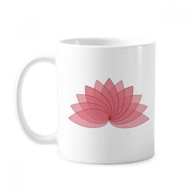 Imagem de Caneca de cerâmica com ilustração de flor de lótus, cerâmica para café, xícara de porcelana