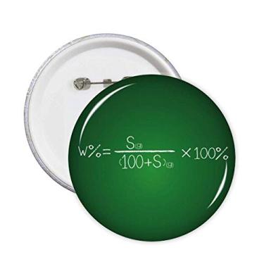 Imagem de Química Kowledge fórmula solução pinos crachá botão emblema decoração acessório 5 peças