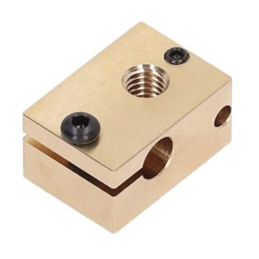 Imagem de Bloco Aquecedor de Latão Resistência a Alta Temperatura Impressora 3D Hotend Substituição do Bloco de Calor para V6 (Latão)