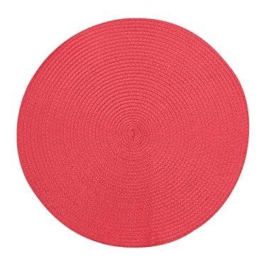 Imagem de Mimo Style Redondo Lugar Americano, Vermelho, 38 x 38 cm