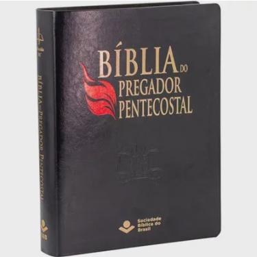 Imagem de Bíblia Pregador Pent. Ed. Púlpito Capa Preto Nobre