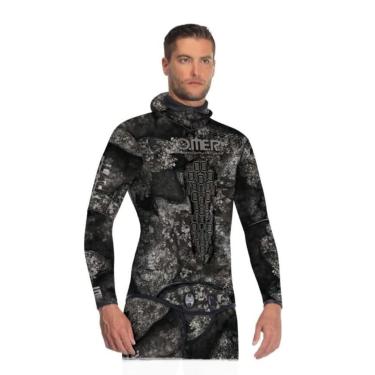 Imagem de Jaqueta 3 Mm de Roupa de Neoprene, 2 Peças, Black Stone, 186-192 Cm, 90-100 Kg, Xxl/6, [We083G6], Omer