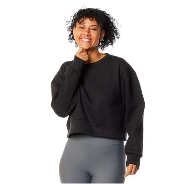 Imagem de Sueter Cropped Simples, Reserva, Feminino, Preto, M