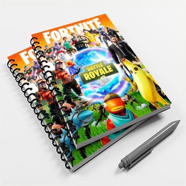 Imagem de Caderno Universitário 10 Mat Jogo Fortnite