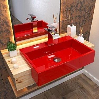 Imagem de Cuba de Semi Encaixe para Banheiro XRT550 Retangular Compace