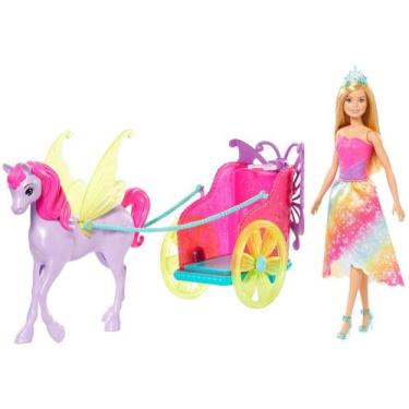 Imagem de Boneca Barbie Princesa Com Carruagem - Com Acessórios Mattel