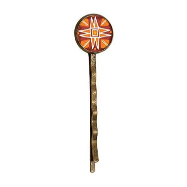 Imagem de Totems Orange Sun Mexico Civilização Ancient Retro Metal Hair Bobby Pin Headwear