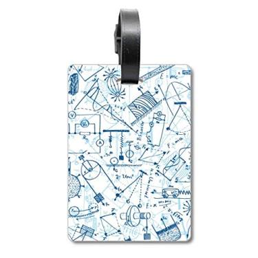 Imagem de Blue Physical Eletromagnético Tabela de Mecânica Mala Etiqueta para Bagagem Cartão de Bagagem