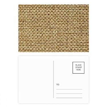 Imagem de Tawny Conjunto de cartão postal de malha de linho de juta com estampa de ilustração, cartão de felicitações de aniversário