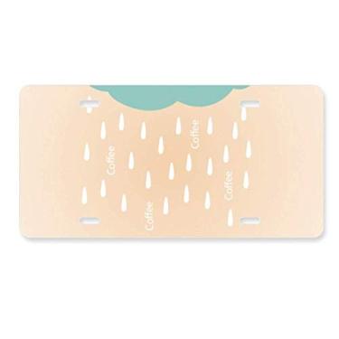 Imagem de DIYthinker Placa de carro Rain Cloud Cup Smile Face Weather Decoração de carro Acessório de aço inoxidável
