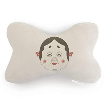 Imagem de DIYthinker Almofada de almofada tradicional japonesa engraçada para decoração de pescoço para carro