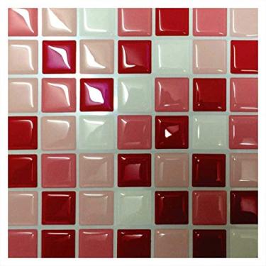 Imagem de Pastilha Adesiva Rosa Branca Vermelha Resinada Kit 4 Placas