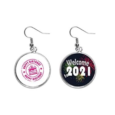 Imagem de Brinco com pingente romântico para festa de aniversário, 2021 Blessing