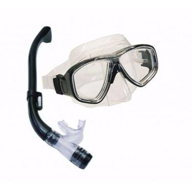 Imagem de Kit Máscara Mergulho Kit Astra Snorkel Com Válvula
