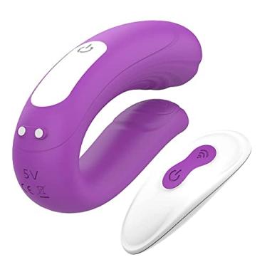 Imagem de Vibrador Flor Rosa Ponta Dupla Função Sugador e Aquecimento VI08 Vibrador Curvado