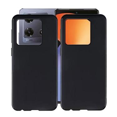 Imagem de HGJTF Capa de telefone para Infinix Note 30 VIP (16,9 cm), pacote com 2 capas ultrafinas à prova de choque, capa protetora antiqueda de 360°, capa de silicone TPU macio para Infinix Note 30 VIP - preta