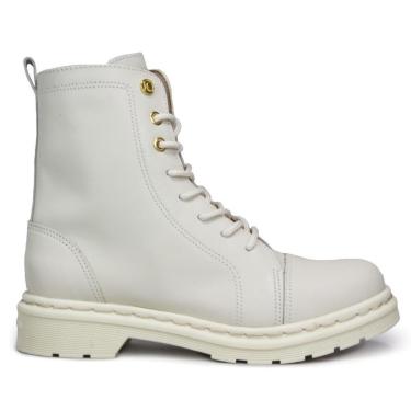 Imagem de Bota Couro Coturno Tratorado Cravo e Canela 85653 Feminina-Feminino