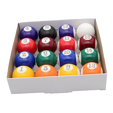 Imagem de Conjunto de 16 Peças de Bola de Bilhar Mini Bola de Bilhar para Exercícios E de Mesa