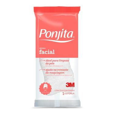 Imagem de Ponjita, 3M, Esponja Facial Suave, Branca