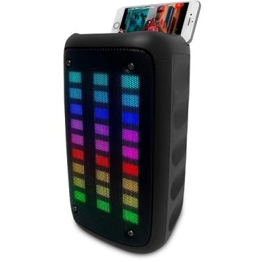 Imagem de Caixa De Som Bluetooth Potente Portátil Caixa Grande karaoke Entrada Para Microfone Led Usb Caixinha de Som Potente
