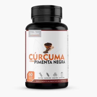 Imagem de Curcuma com Pimenta Negra 500mg 100 Cápsulas  Denature