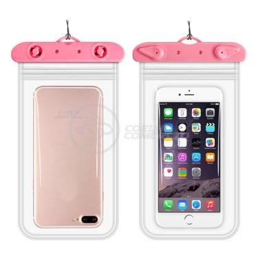 Imagem de Capa Bolsa A Prova Dágua Impermeável Universal Para Rosa