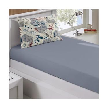 Imagem de Jogo de Cama Juvenil Buettner Basic Malha Play Cinza