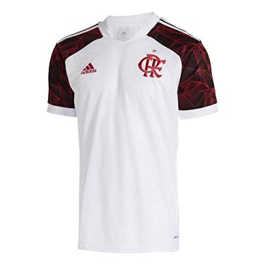 Imagem de Camisa Adidas Flamengo Ii Branca e Vermelha - Masculina - Gg - Branca