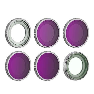 Imagem de Conjunto de filtros ND UV CPL compatível com Insta360 GO 3/GO 2 ND8/ND16/ND32/ND64 Filtros de densidade neutra CPL, filtro polarizador circular CPL, filtro de proteção UV, pacote com 6