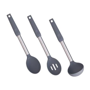 Imagem de TIDTALEO 1 Conjunto Conjunto de utensílios de cozinha de silicone para colher de cozinha colher peneira de silicone concha de sopa conjunto utensilios para cozinha escumadeira