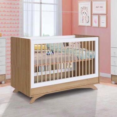 Imagem de Berço Mini Cama 3 Em 1 - Branco Oak - Completa Moveis