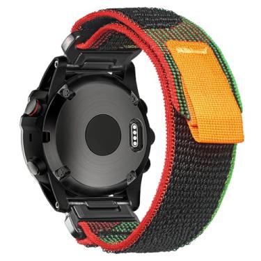 Imagem de Pulseira esportiva masculina compatível com Garmin, Trail Loop, Nylon para trilha/Forerunner/Approach/MARQ/quatix/D2 Series