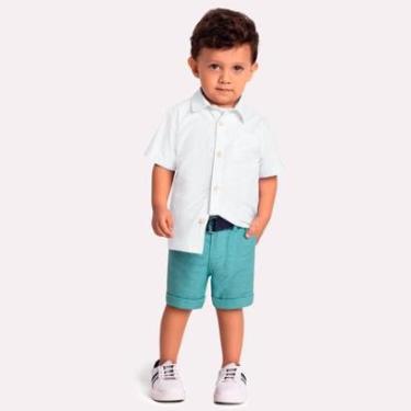 Imagem de Conjunto Infantil Menino Camisa + Bermuda Milon 14185.0001.3 Milon-Masculino