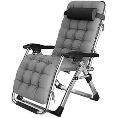 Imagem de Reclinável de jardim/reclinável/cadeira reclinável dobrável/espreguiçadeira de gravidade zero, para jardim ao ar livre pátio espreguiçadeiras cama reclinável carregando até 400 kg com traves