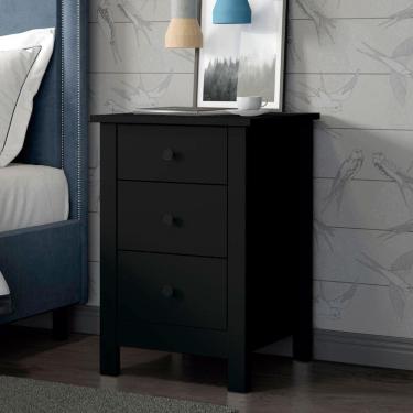 Imagem de Mesa de Cabeceira Ditália Conjunto com 2 un. DM-113 Preto